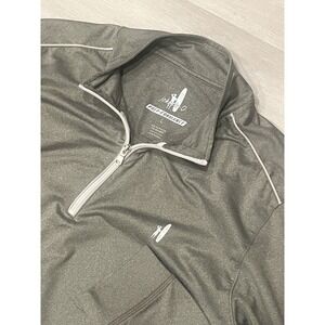 Men's Johnnie-O Prep-Formance Gray 1/4 Zip Long Sleeve Sweater L